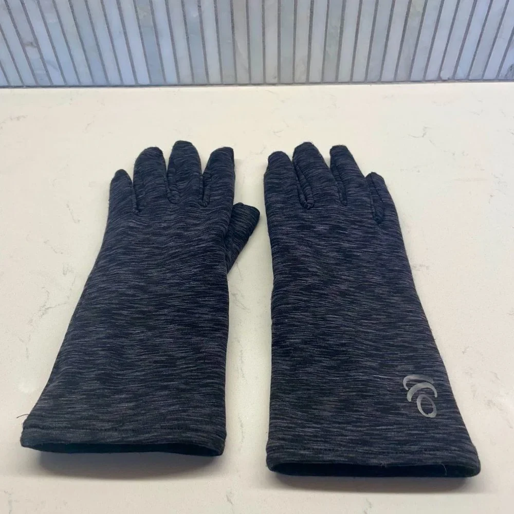 Marbled Black Gloves, Tech‎ Touch, NWOT
